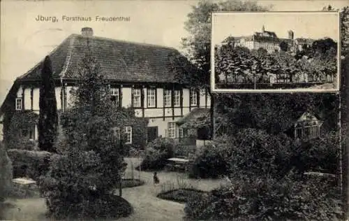 Ak Bad Iburg in Niedersachsen, Forsthaus Freudenthal, Schloss