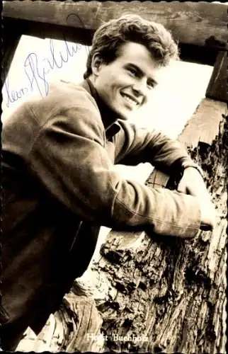 Ak Schauspieler Horst Buchholz, Portrait, Autogramm,  in Tiger Bay