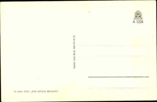 Ak Schauspieler Gerhard Riedmann, Portrait, Autogramm, Die schöne Müllerin, Autogramm