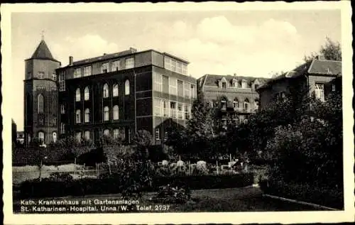 Ak Unna in Westfalen, Katholisches Krankenhaus, St. Katharinen-Hospital