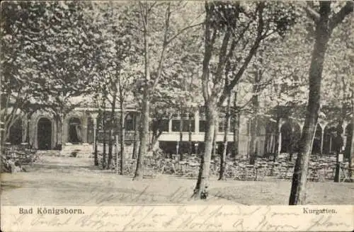 Ak Königsborn Unna im Ruhrgebiet, Kurgarten