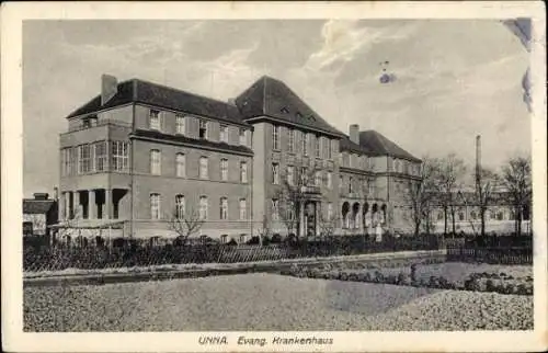 Ak Unna in Westfalen, Evangelisches Krankenhaus