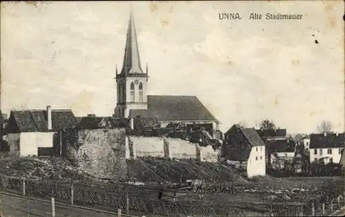 Ak Unna in Westfalen, Alte Stadtmauer