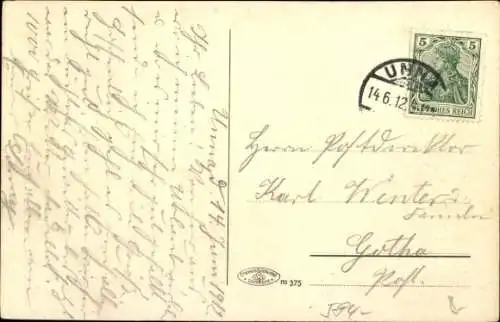 Ak Unna in Westfalen, Markt, Otto Marx, Kirchturm