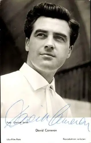 Ak Schauspieler David Cameron, Portrait, Autogramm