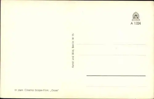 Ak Schauspieler Carl Raddatz, Profilansicht, Film Oase, Autogramm