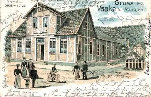 Litho Vaake Reinhardshagen Hessen, Gasthof