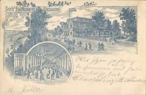 Litho Hamburg Altona, Etablissement Elbchaussee, Innenansicht