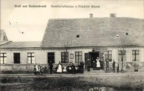 Ak Krajnik Buddenbrock Pommern, Gesellschaftshaus