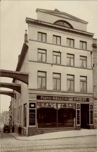 Foto Ak Lübeck in Schleswig Holstein, Piano-Magazin C. W. Meyer