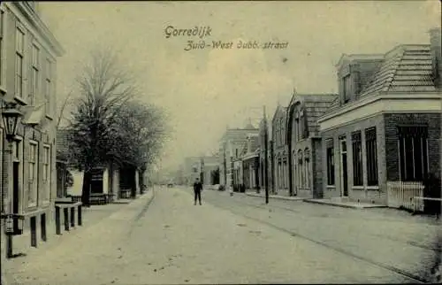 Ak Gorredijk Opsterland Fryslân Niederlande, Zuid West dubb. straat