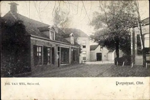 Ak Olst Wijhe Overijssel, Dorpstraat, Geschäft