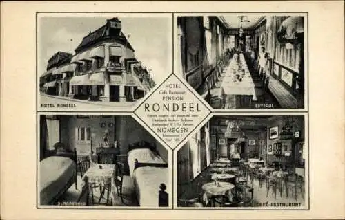 Ak Nijmegen-Gelderland, Hotel Rondeel
