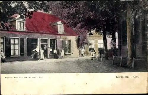 Ak Olst Wijhe Overijssel, Kerkplein