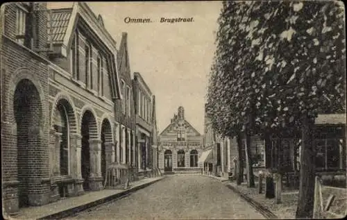 Ak Ommen Overijssel Niederlande, Brugstraat