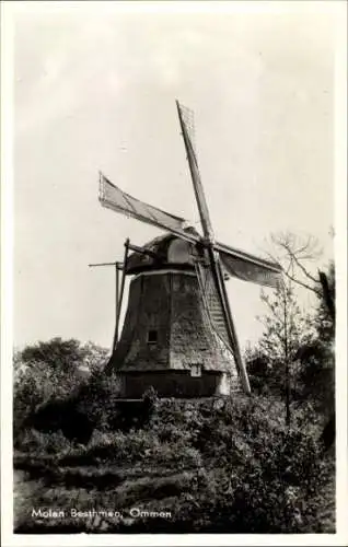 Ak Ommen Overijssel Niederlande, Windmühle