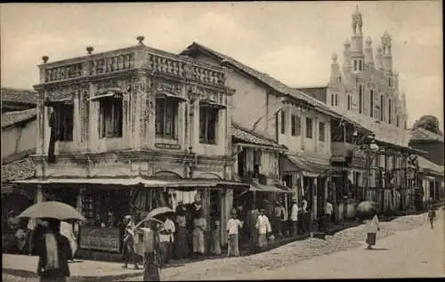 Ak Kandy Sri Lanka Ceylon, Burgbergstraße