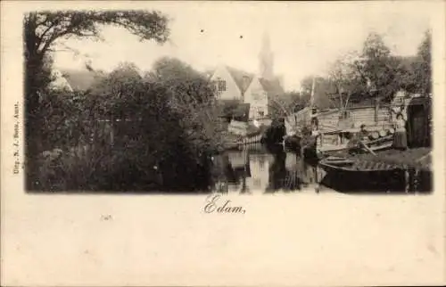 Ak Edam Volendam Nordholland Niederlande, Teilansicht