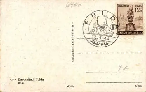 Ak Fulda in Hessen, Dom