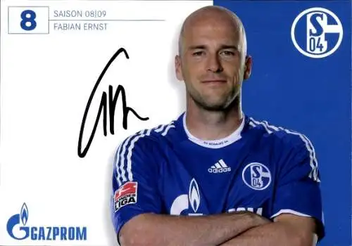 Autogramm Fußball, Fabian Ernst, Schalke 04 Gelsenkirchen
