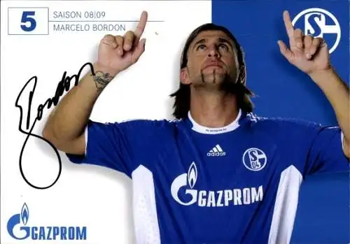 Autogramm Fußball, Marcelo Bordon, Schalke 04 Gelsenkirchen