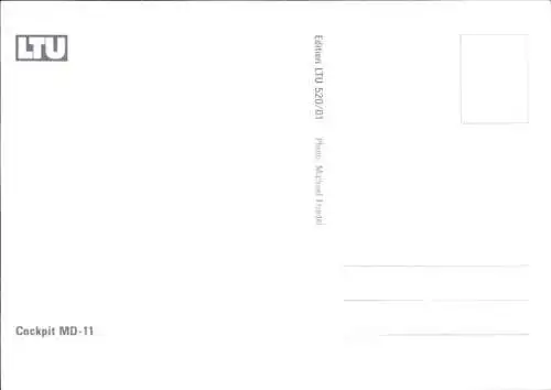 Ak Passagierflugzeug LTU, Cockpit MD-11, Piloten