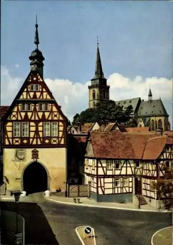 Ak Oberursel im Taunus Hessen, Altes Rathaus, Katholische Kirche, Fachwerkhäuser