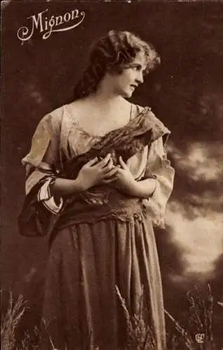 Ak Mignon, Figur von Goethe