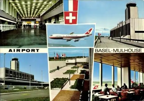 Ak Basel Mulhouse, Airport, Flughafen, Terminal, Wartesaal