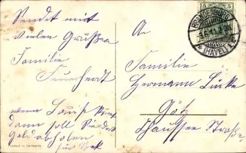 Passepartout Ak Glückwunsch Pfingsten, Birken, Weidenkätzchen