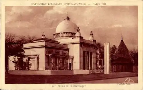 Ak Exposition Coloniale Internationale 1931, Palais de la Martinique