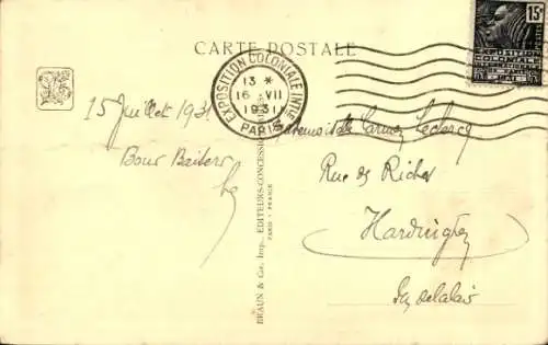 Ak Exposition Coloniale Internationale 1931, Palais de la Martinique