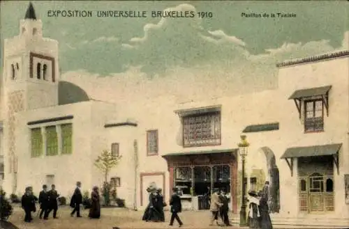 Ak Bruxelles Brüssel, Exposition Universelle 1910, Pavillon de la Tunisie