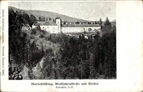 Ak Mariahilfberg Gutenstein in Niederösterreich, Wallfahrtskirche und Kloster