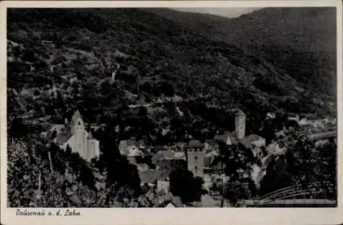 Ak Dausenau an der Lahn, Teilansicht