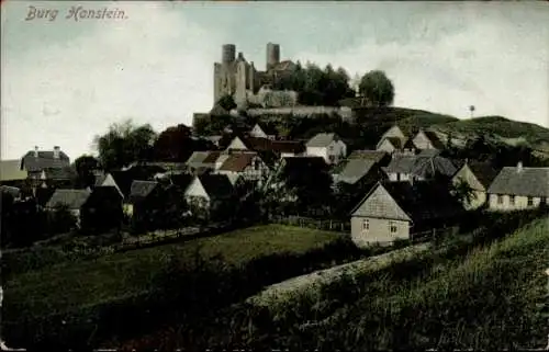 Ak Rimbach Bornhagen im Eichsfeld, Burg Hanstein