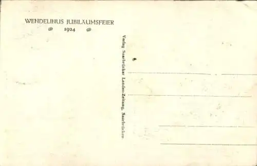 Ak Sankt Wendel im Saarland, St. Wendelin, Wendelinus Jubiläumsfeier, 1924