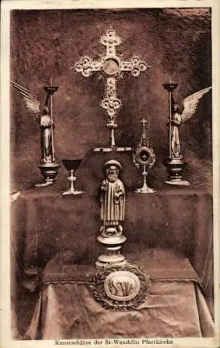 Ak St. Wendel Saarland, Kunstschätze der St. Wendelin Pfarrkirche, Wendelinus Jubiläumsfeier, 1924