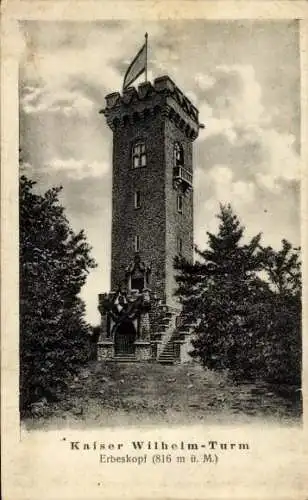 Ak Hilscheid in Rheinland Pfalz, Erbeskopf, Kaiser Wilhelm-Turm