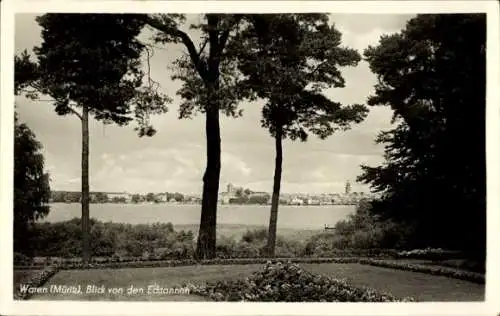 Ak Waren an der Müritz, Panorama, Blick von den Ecktannen