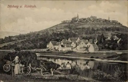 Ak Dilsberg Neckargemünd am Neckar, Reinbach, Teilansichten