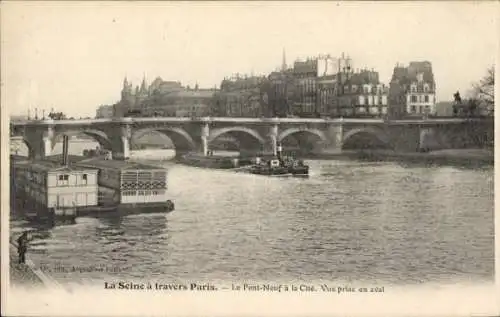 Ak Paris VI, Pont Neuf a la Cité