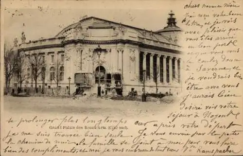 Ak Paris VIIIe Élysée, Grand Palais des Beaux Arts