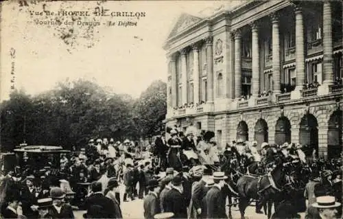 Ak Paris VIIIe Élysée, Hotel de Crillon, Draggs Day, The Departure