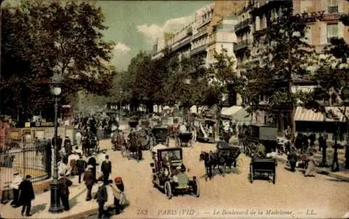 Ak Paris VIIIe Élysée, Boulevard de la Madeleine