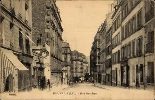 Ak Paris XV Vaugirard, Rue Maublanc