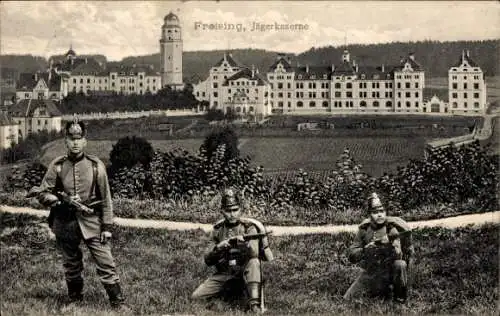 Ak Freising in Oberbayern, Jägerkaserne