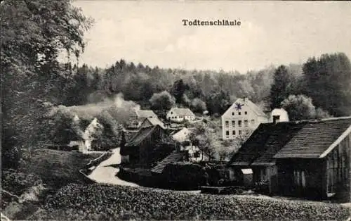 Ak Todtenschläule Siegertshofen Fischach in Schwaben, Teilansicht