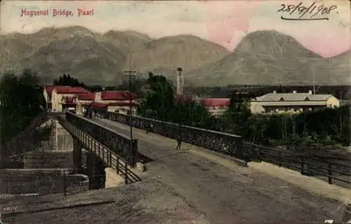 Ak Paarl Südafrika, Hugenottenbrücke