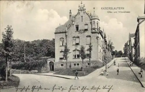 Ak Kaiserslautern in Rheinland Pfalz, Ottostraße und Villenstraße